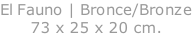 El Fauno | Bronce/Bronze 73 x 25 x 20 cm.